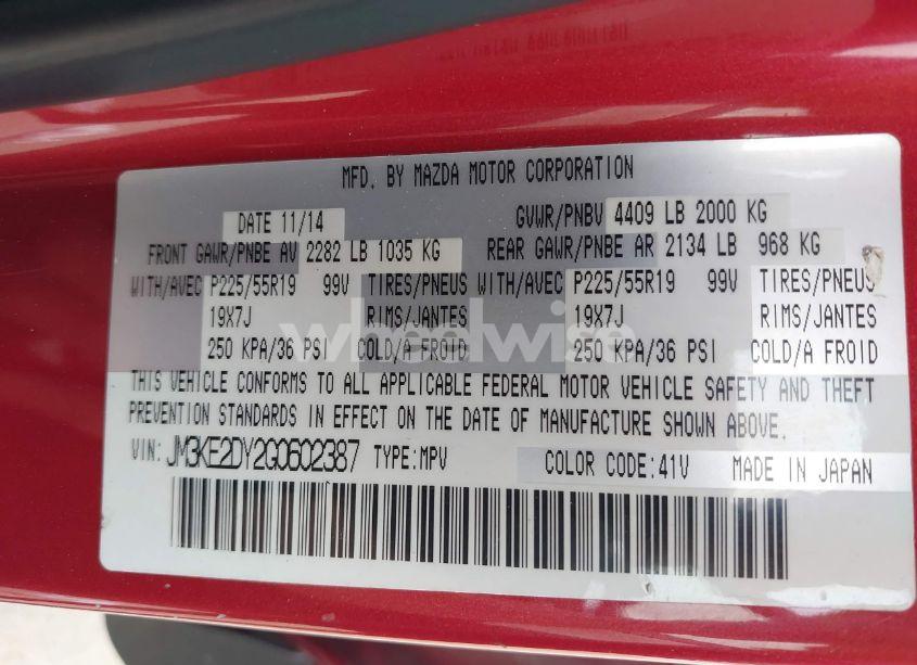 Photo 9 of 2016 Mazda Cx-5 GRAND TOURING (VIN JM3KE2DY2G0602387)