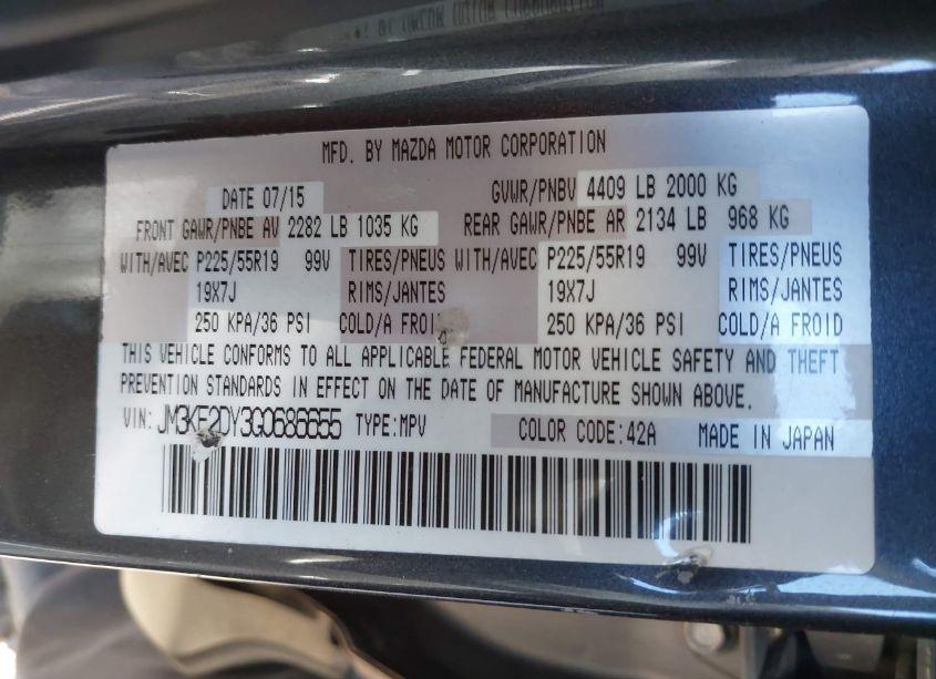 Photo 9 of 2016 Mazda Cx-5 GRAND TOURING (VIN JM3KE2DY3G0686655)