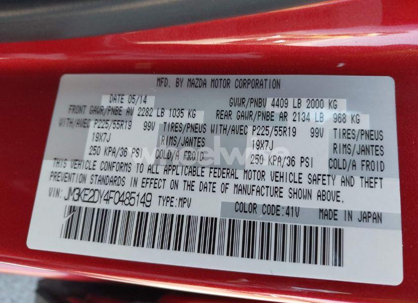 Photo 9 of 2015 Mazda Cx-5 GRAND TOURING (VIN JM3KE2DY4F0485149)