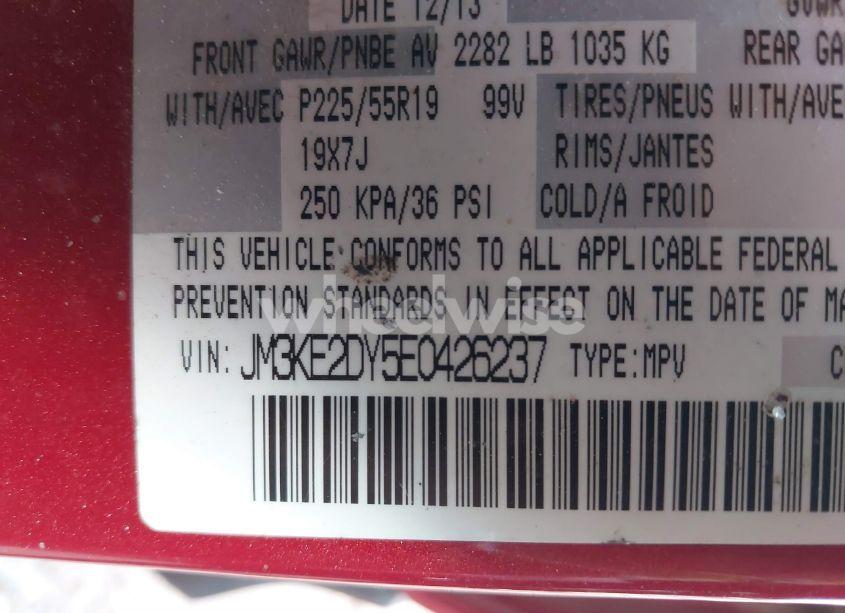 Photo 9 of 2014 Mazda Cx-5 GRAND TOURING (VIN JM3KE2DY5E0426237)