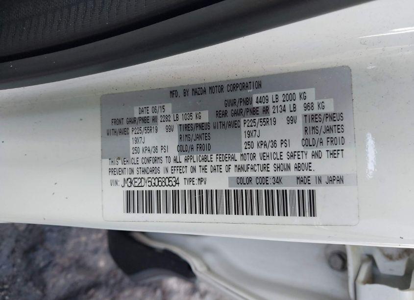 Photo 9 of 2016 Mazda Cx-5 GRAND TOURING (VIN JM3KE2DY5G0680534)