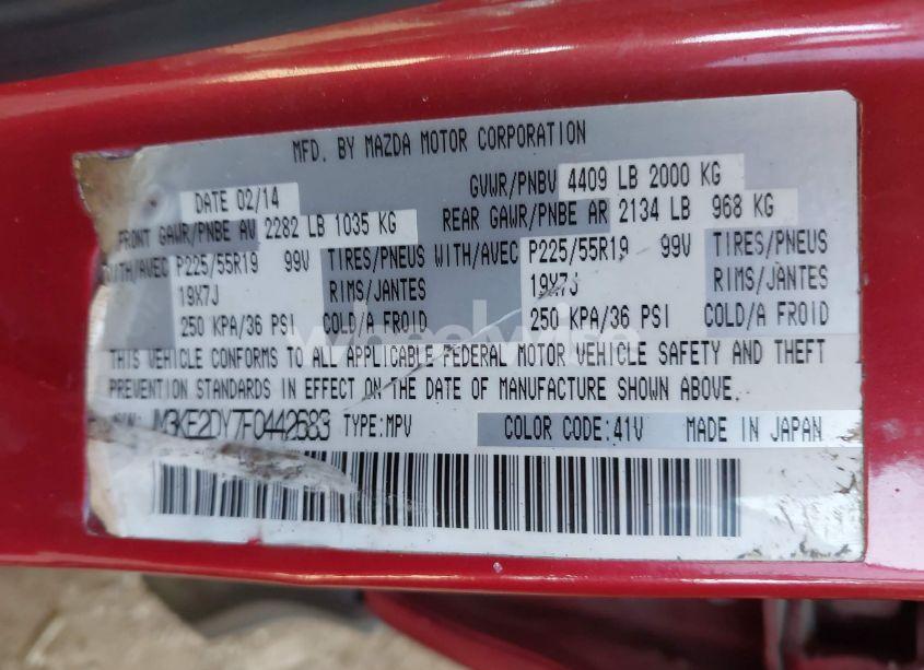 Photo 9 of 2015 Mazda Cx-5 GRAND TOURING (VIN JM3KE2DY7F0442683)