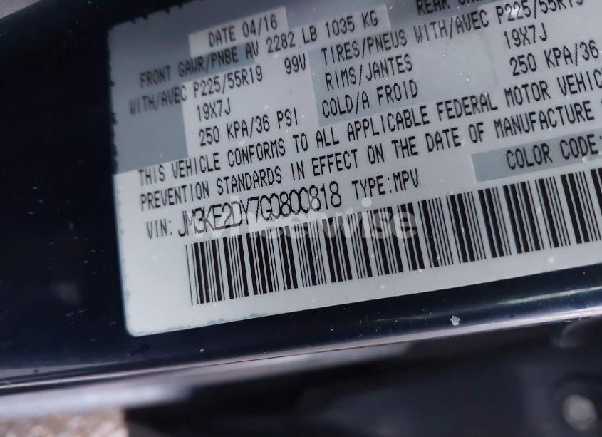 Photo 9 of 2016 Mazda Cx-5 GRAND TOURING (VIN JM3KE2DY7G0800818)