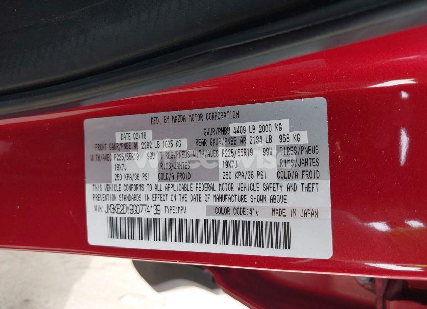 Photo 9 of 2016 Mazda Cx-5 GRAND TOURING (VIN JM3KE2DY9G0774139)