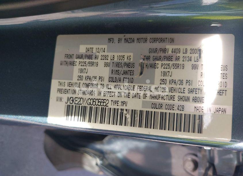 Photo 9 of 2016 Mazda Cx-5 GRAND TOURING (VIN JM3KE2DYXG0605652)