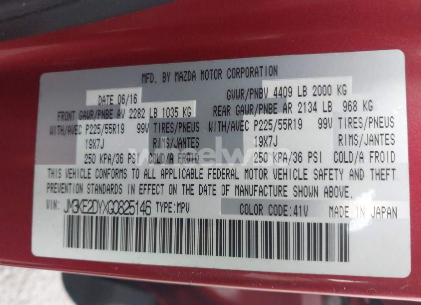 Photo 9 of 2016 Mazda Cx-5 GRAND TOURING (VIN JM3KE2DYXG0825146)