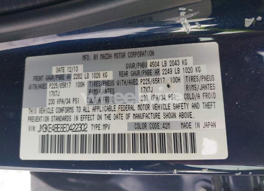 Photo 9 of 2014 Mazda Cx-5 SPORT (VIN JM3KE4BE8E0422302)