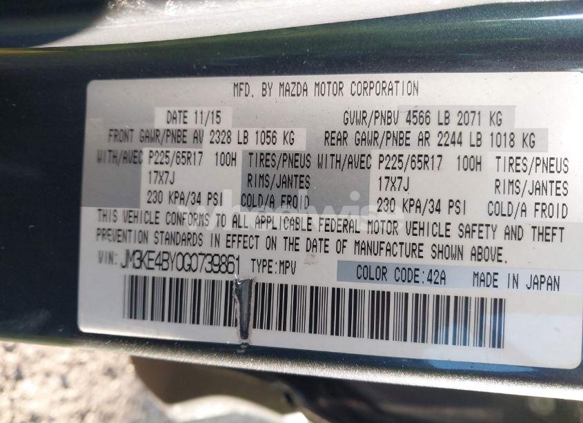 Photo 9 of 2016 Mazda Cx-5 SPORT (VIN JM3KE4BY0G0739861)