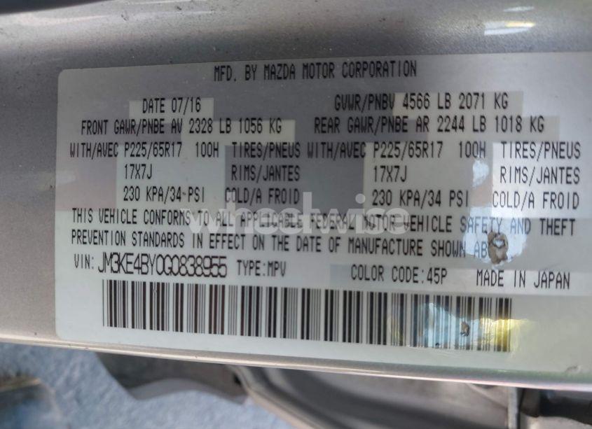 Photo 9 of 2016 Mazda Cx-5 SPORT (VIN JM3KE4BY0G0838955)