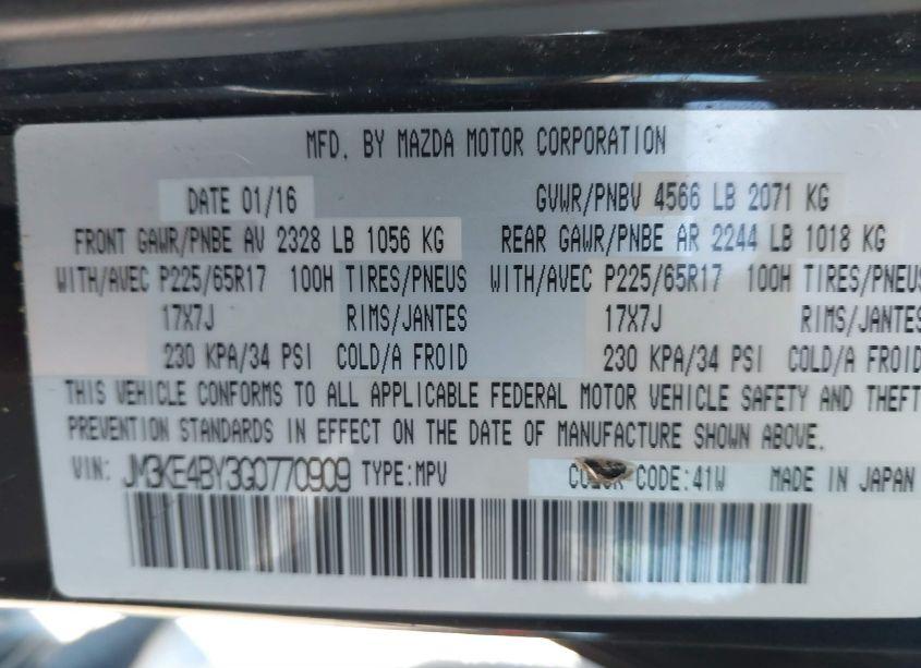 Photo 9 of 2016 Mazda Cx-5 SPORT (VIN JM3KE4BY3G0770909)
