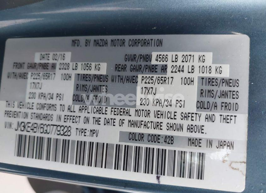 Photo 9 of 2016 Mazda Cx-5 SPORT (VIN JM3KE4BY6G0779328)