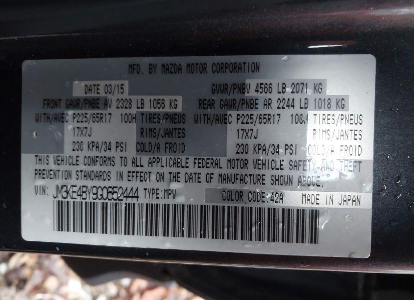Photo 9 of 2016 Mazda Cx-5 SPORT (VIN JM3KE4BY9G0652444)