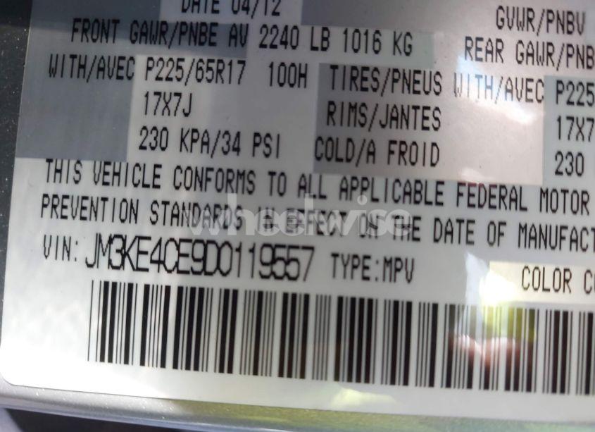 Photo 9 of 2013 Mazda Cx-5 TOURING (VIN JM3KE4CE9D0119557)