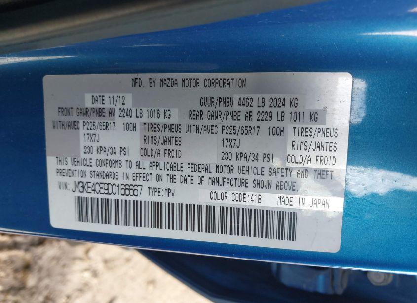 Photo 9 of 2013 Mazda Cx-5 TOURING (VIN JM3KE4CE9D0166667)