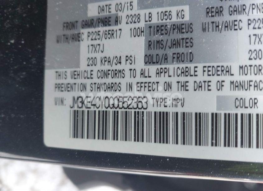 Photo 9 of 2016 Mazda Cx-5 TOURING (VIN JM3KE4CY0G0652363)