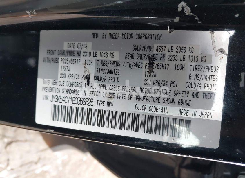 Photo 9 of 2014 Mazda Cx-5 TOURING (VIN JM3KE4CY1E0368625)