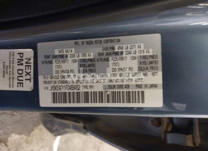 Photo 9 of 2015 Mazda Cx-5 TOURING (VIN JM3KE4CY1F0468452)