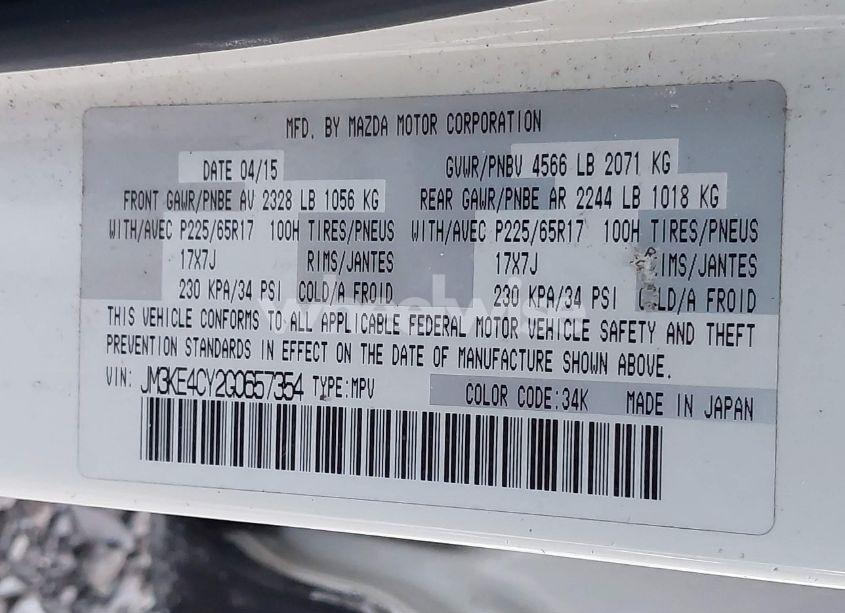 Photo 9 of 2016 Mazda Cx-5 TOURING (VIN JM3KE4CY2G0657354)