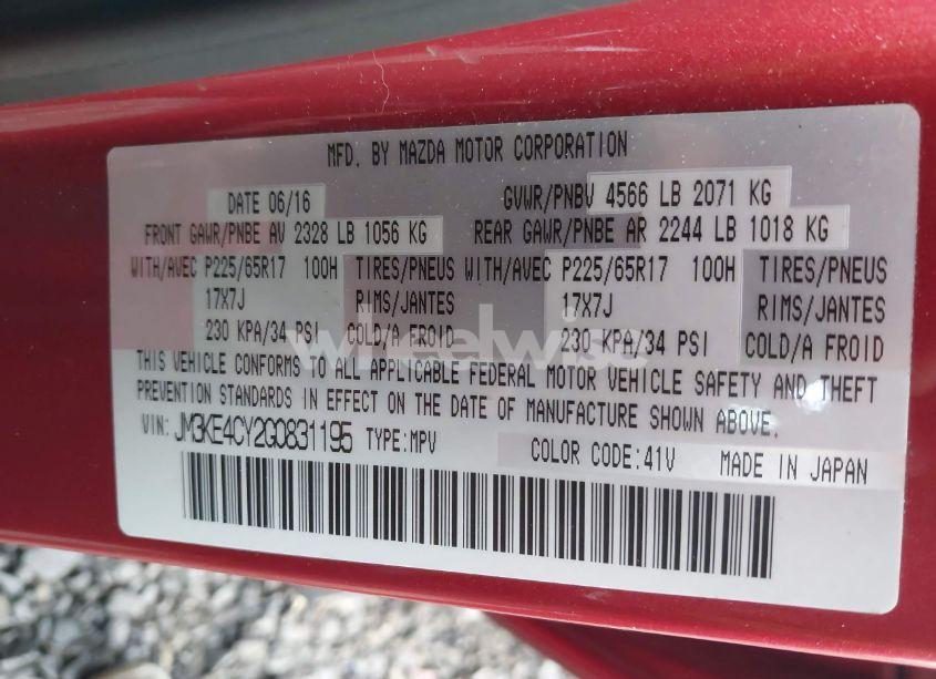 Photo 9 of 2016 Mazda Cx-5 TOURING (VIN JM3KE4CY2G0831195)