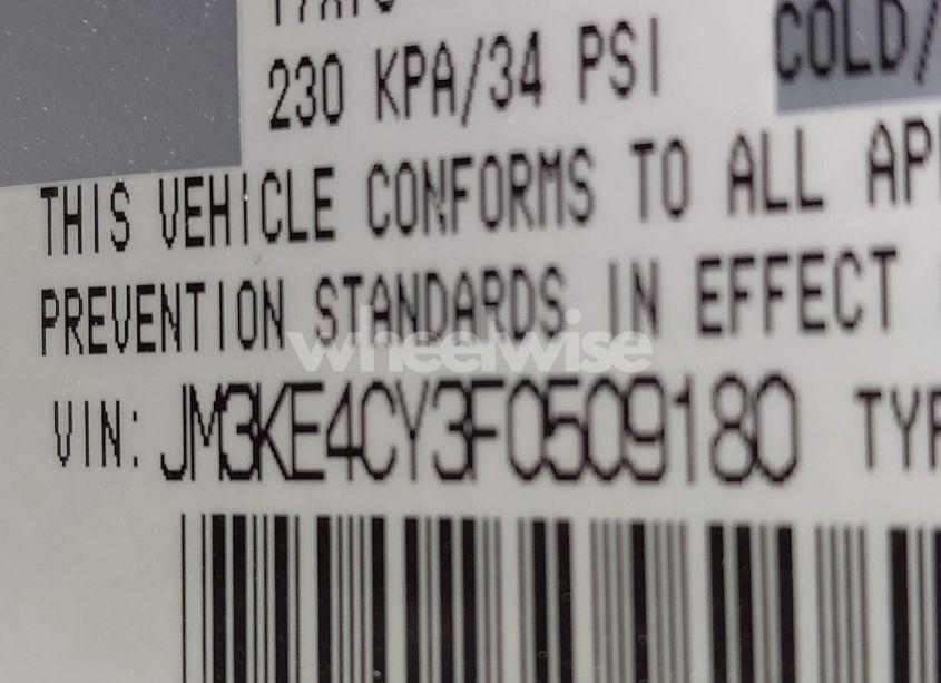 Photo 9 of 2015 Mazda Cx-5 TOURING (VIN JM3KE4CY3F0509180)