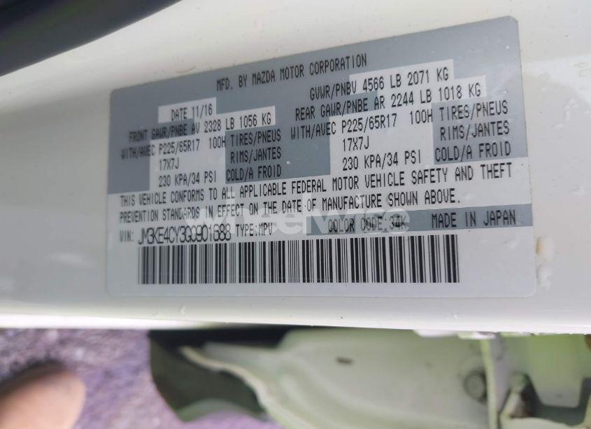 Photo 9 of 2016 Mazda Cx-5 TOURING (VIN JM3KE4CY3G0901688)