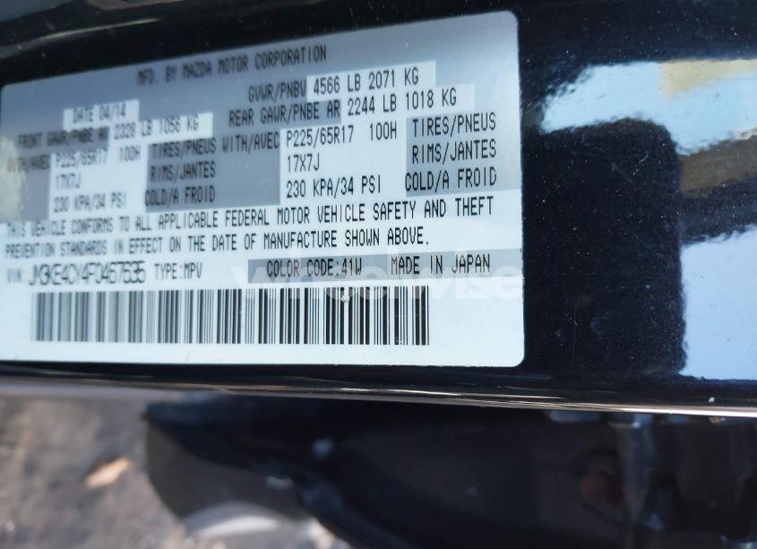 Photo 9 of 2015 Mazda Cx-5 TOURING (VIN JM3KE4CY4F0467635)