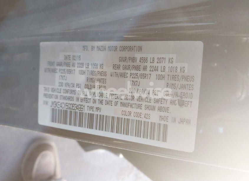 Photo 9 of 2016 Mazda Cx-5 TOURING (VIN JM3KE4CY5G0634991)