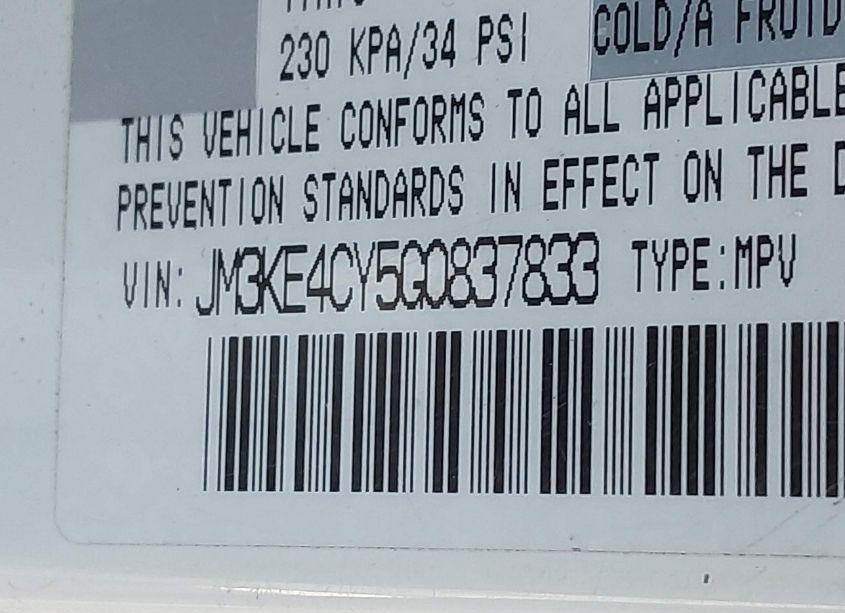 Photo 9 of 2016 Mazda Cx-5 TOURING (VIN JM3KE4CY5G0837833)