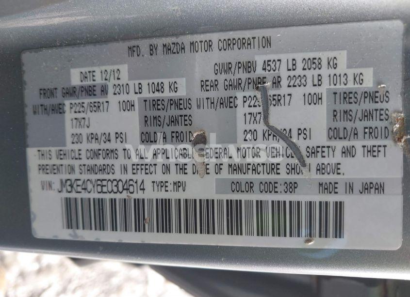 Photo 9 of 2014 Mazda Cx-5 TOURING (VIN JM3KE4CY6E0304614)