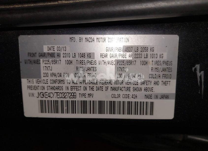 Photo 9 of 2014 Mazda Cx-5 TOURING (VIN JM3KE4CY7E0327299)