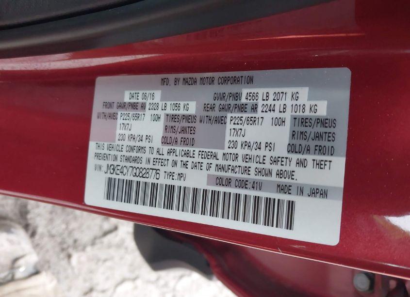 Photo 9 of 2016 Mazda Cx-5 TOURING (VIN JM3KE4CY7G0828776)