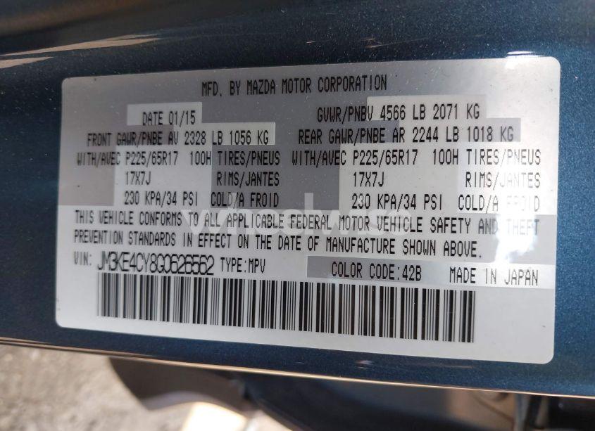 Photo 9 of 2016 Mazda Cx-5 TOURING (VIN JM3KE4CY8G0626562)