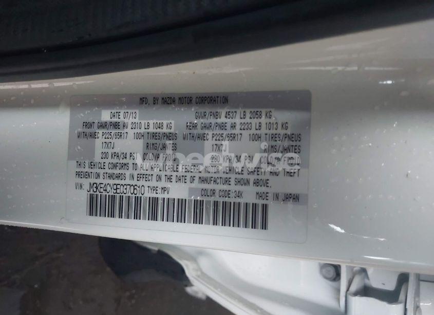 Photo 9 of 2014 Mazda Cx-5 TOURING (VIN JM3KE4CY9E0370610)