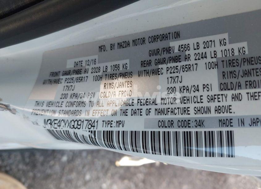 Photo 9 of 2016 Mazda Cx-5 TOURING (VIN JM3KE4CYXG0917841)