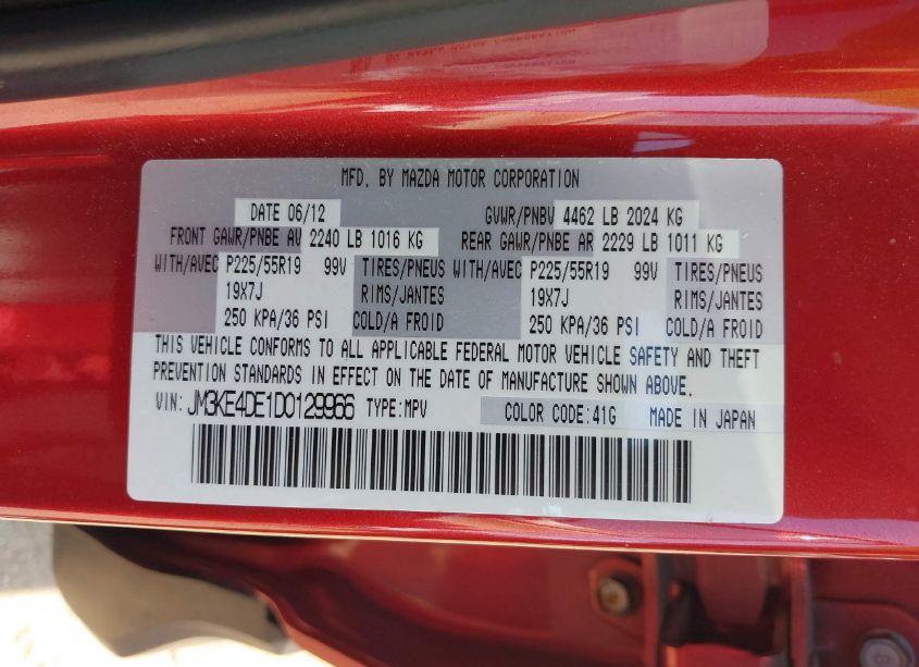 Photo 9 of 2013 Mazda Cx-5 GRAND TOURING (VIN JM3KE4DE1D0129966)