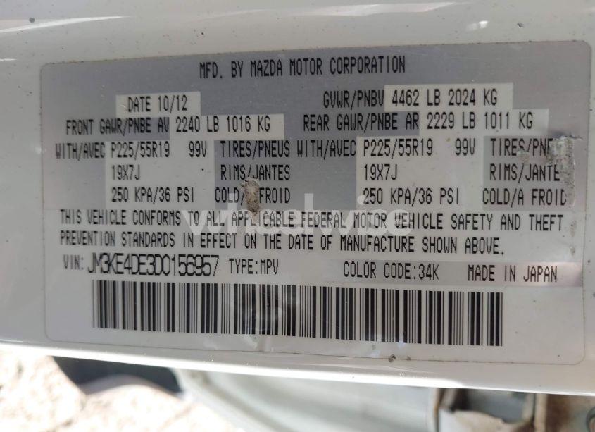 Photo 9 of 2013 Mazda Cx-5 GRAND TOURING (VIN JM3KE4DE3D0156957)