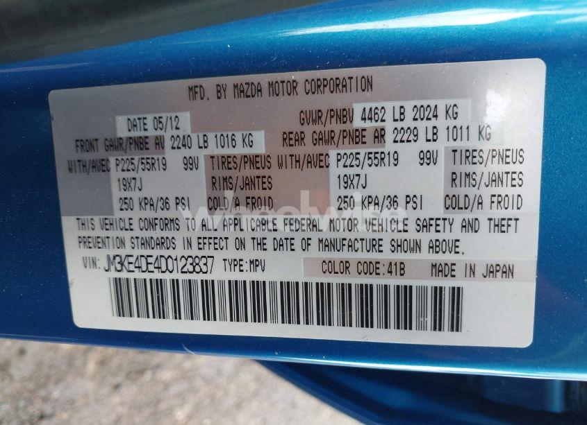 Photo 9 of 2013 Mazda Cx-5 GRAND TOURING (VIN JM3KE4DE4D0123837)