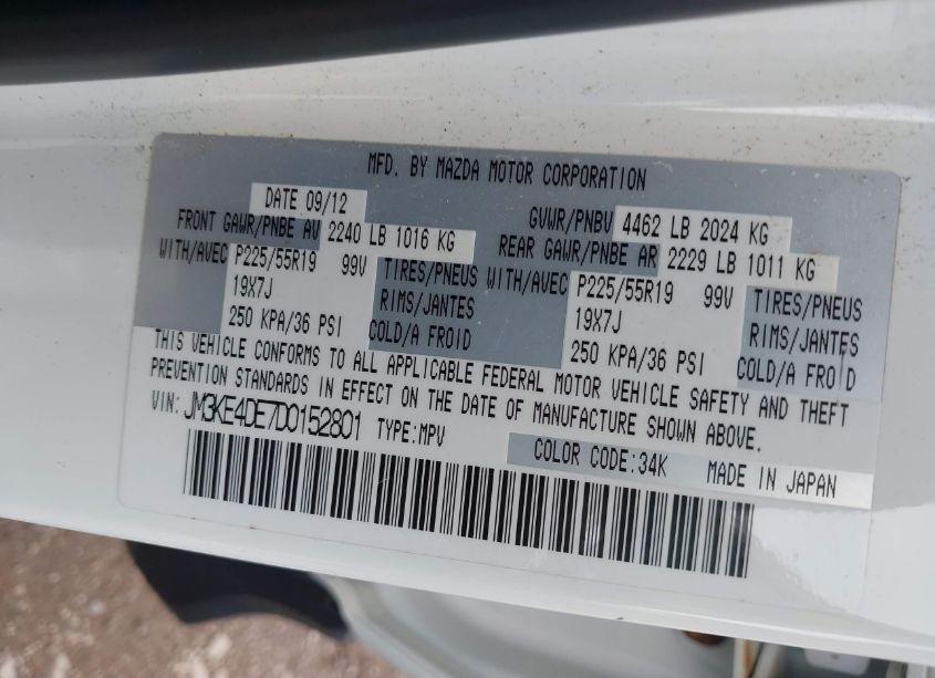 Photo 9 of 2013 Mazda Cx-5 GRAND TOURING (VIN JM3KE4DE7D0152801)