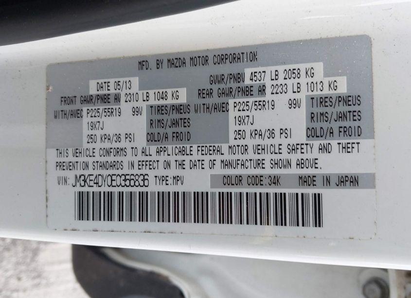 Photo 9 of 2014 Mazda Cx-5 GRAND TOURING (VIN JM3KE4DY0E0356836)