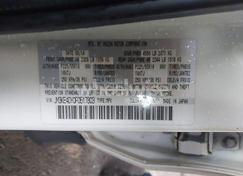 Photo 9 of 2015 Mazda Cx-5 GRAND TOURING (VIN JM3KE4DY0F0517803)