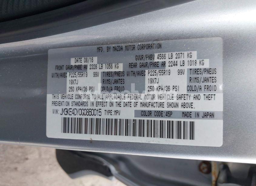 Photo 9 of 2016 Mazda Cx-5 GRAND TOURING (VIN JM3KE4DY0G0860015)