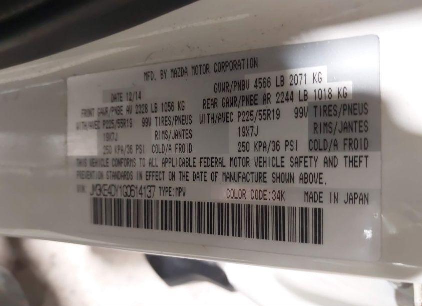 Photo 9 of 2016 Mazda Cx-5 GRAND TOURING (VIN JM3KE4DY1G0614137)