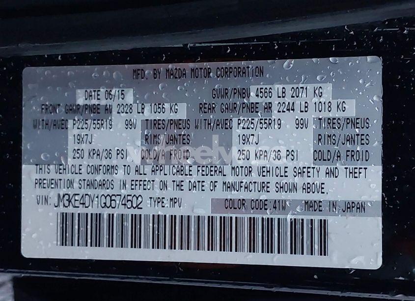 Photo 9 of 2016 Mazda Cx-5 GRAND TOURING (VIN JM3KE4DY1G0674502)