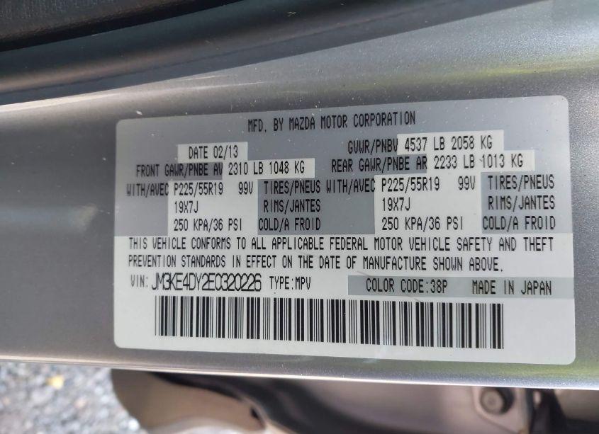 Photo 9 of 2014 Mazda Cx-5 GRAND TOURING (VIN JM3KE4DY2E0320226)