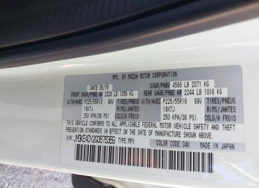 Photo 9 of 2016 Mazda Cx-5 GRAND TOURING (VIN JM3KE4DY2G0676369)