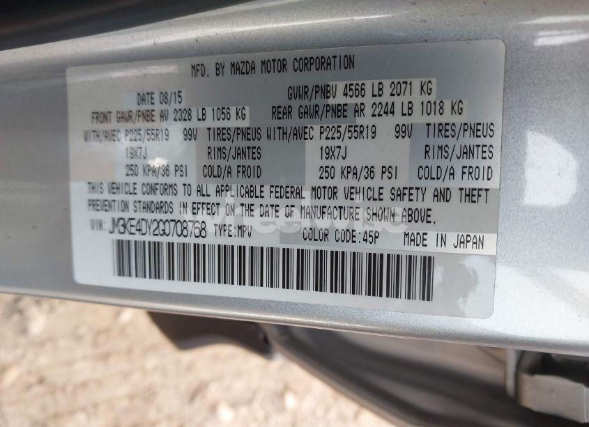 Photo 9 of 2016 Mazda Cx-5 GRAND TOURING (VIN JM3KE4DY2G0708768)