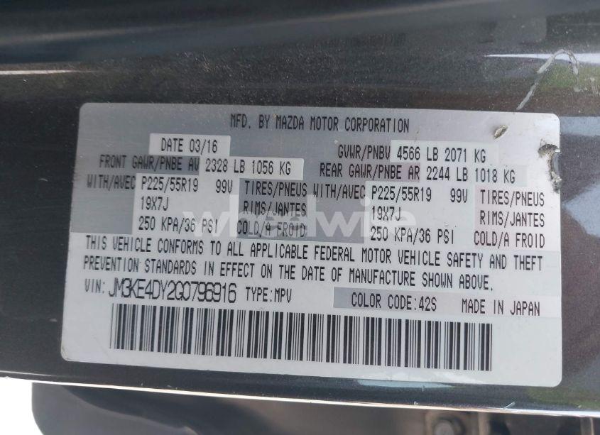 Photo 9 of 2016 Mazda Cx-5 GRAND TOURING (VIN JM3KE4DY2G0796916)