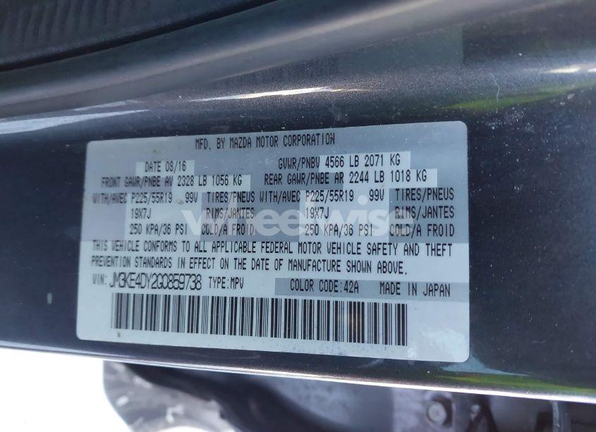 Photo 9 of 2016 Mazda Cx-5 GRAND TOURING (VIN JM3KE4DY2G0859738)