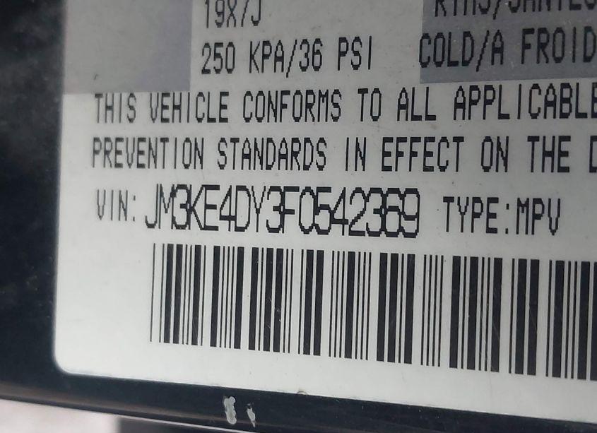 Photo 9 of 2015 Mazda Cx-5 GRAND TOURING (VIN JM3KE4DY3F0542369)