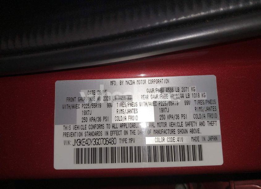 Photo 9 of 2016 Mazda Cx-5 GRAND TOURING (VIN JM3KE4DY3G0706480)